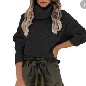 Express Studios Angora Rabbit Hair Sweater Black